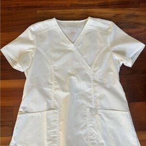 Cherokee White V-Neck Scrub top & pants. Like new worn for college graduation.